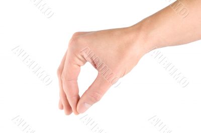 Fingers holding