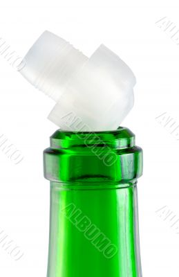 Empty wine bottle