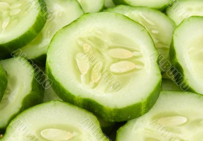Background from cucumbers