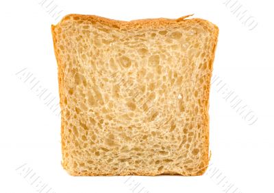 White bread isolated
