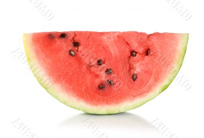 Ripe juicy watermelon isolated