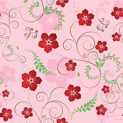 floral seamless background