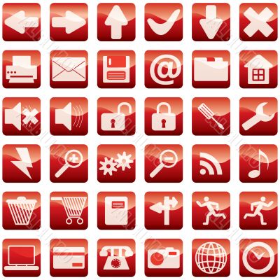 red icons set