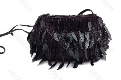 Black evening clutch