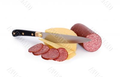 Sliced Cheese And Salami