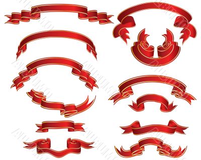 red ribons set