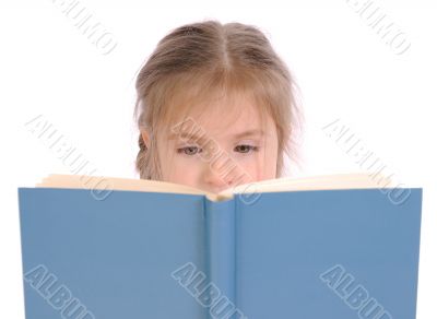 Girl with open book