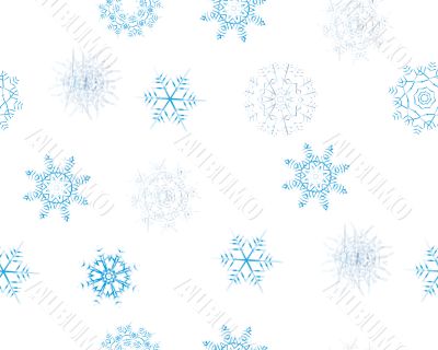 seamless snowflakes background  
