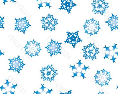 seamless snowflakes background  