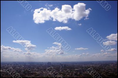 Above the city