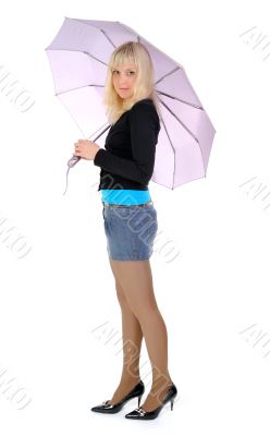 Girl with umbrella