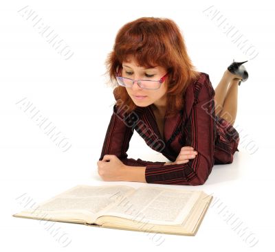 Female with the book