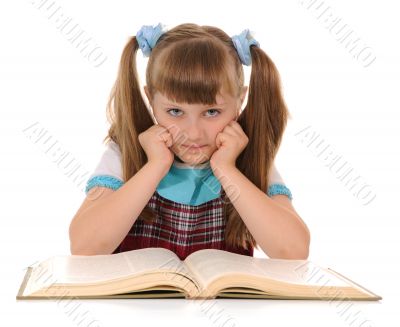 girl with book 