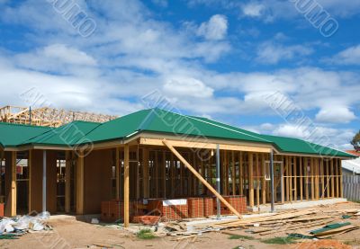 New home construction framing