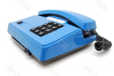 Blue phone with buttons