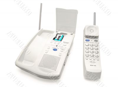 Phone with an answering machine