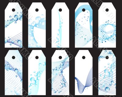 water bookmarks set