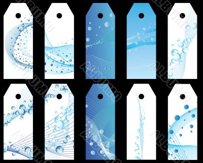 water bookmarks set