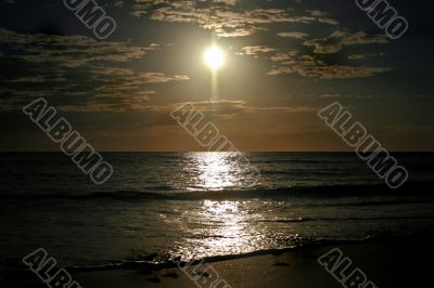 Dark and Bright Sunset
