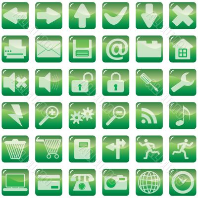 set of internet icons