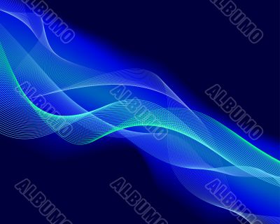 glowing water waves
