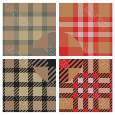 textile seamless pattern set 