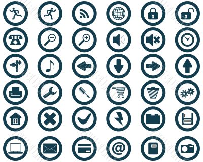 round icons set