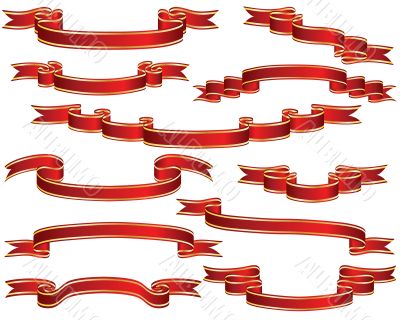 red ribbons