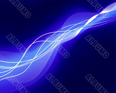 glowing water waves