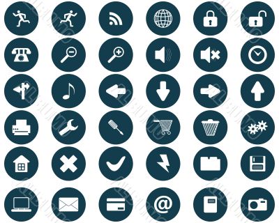 round icons set