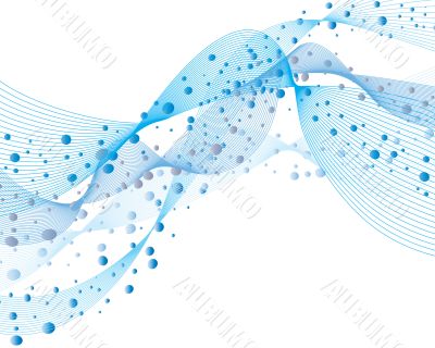 wave and bubbles