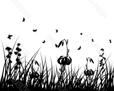 flower silhouettes