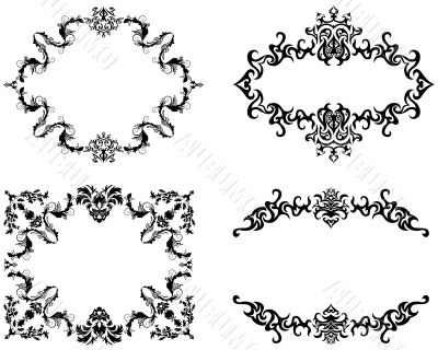 floral vector frame