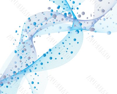 wave and bubbles