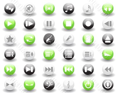 musical icons set