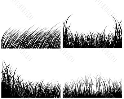 set of grass backgrounds