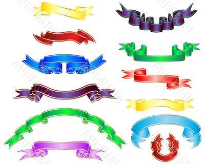multicolor ribbons