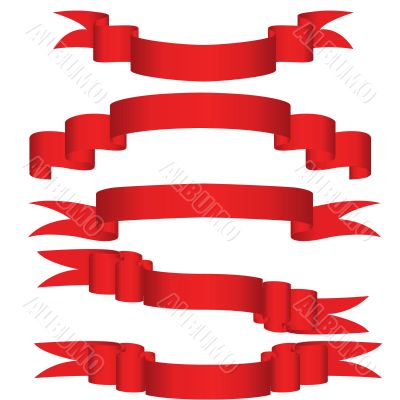 red ribbons
