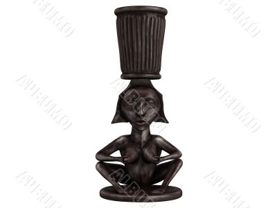 Old african statuette