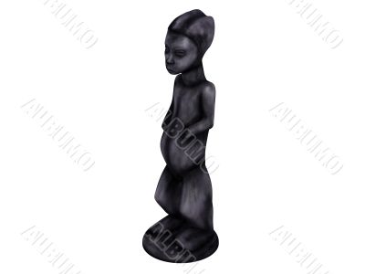 Old african statuette