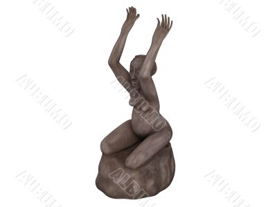Old african statuette