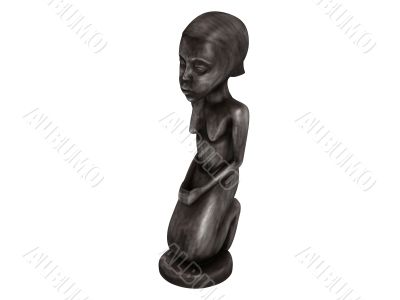 Old african statuette