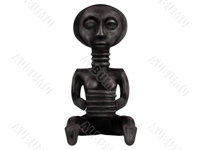Old african statuette