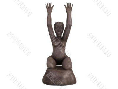 Old african statuette