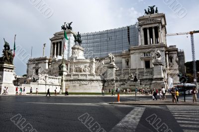 Altair of fatherland in Rome. Italy.