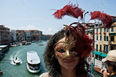 Girl in mask