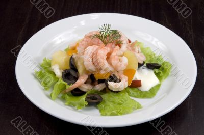 Prawn salad.