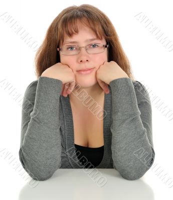 The young woman.