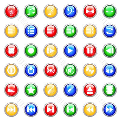 musical icons set