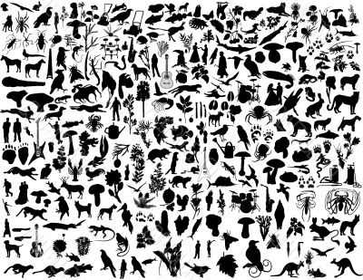 collage silhouettes